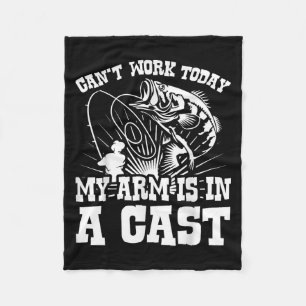 Cant werk vandaag mijn armen in een cast grappig s fleece deken