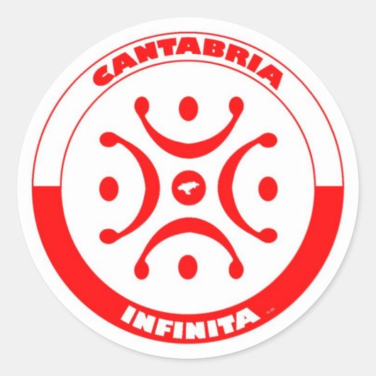 Cantabria Infinita 2012 Ronde Sticker (Voorkant)