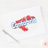 Cantabria Ovale Sticker (Envelop)
