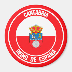 Cantabria Round Emblem Magneet