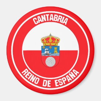 Cantabria Round Emblem Magneet