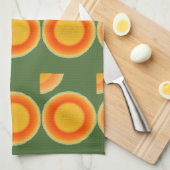 Cantalope Cantaloupe Fruit Serviette de cuisine (Quart Plié)