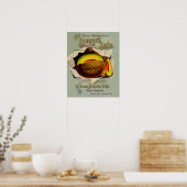 Cantaloupe Seed Adverteren Antiek Poster (Keuken)