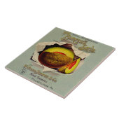 Cantaloupe Seed Adverteren Antiek Tegeltje (Zijkant)