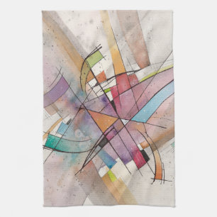 CANTATA in PASTEL MAJEUR Abstracte Kunst Theedoek