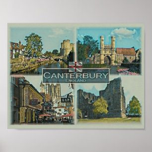 Canterbury - Engeland - Europa - Poster