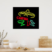 Cantina Neon Sign Poster (Keuken)