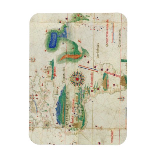 Cantino Planisphere | 1502 Magneet (Verticaal)