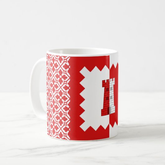 Canton de Cydllan Downs Populace Badge de café Mug (Devant gauche)