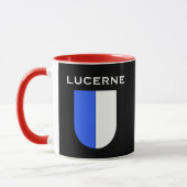 Canton Lucerne Café Mug avec Crest (Gauche)