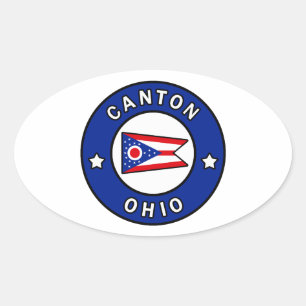 Canton Ohio Ovale Sticker