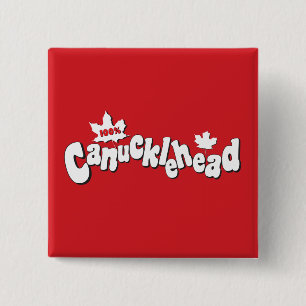 Canucklehead Vierkante Button 5,1 Cm