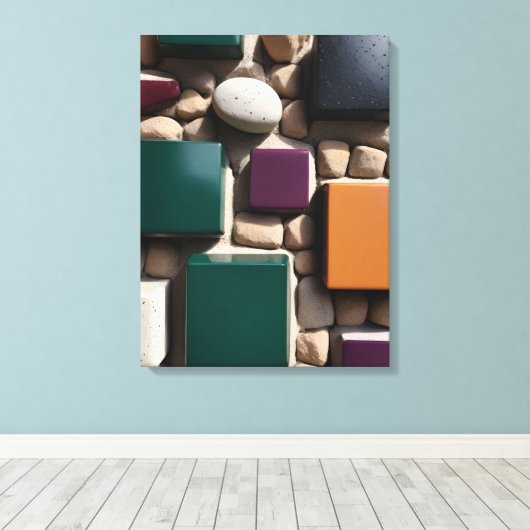 Canva schilderij canvas afdruk (Insitu (Houten vloer))