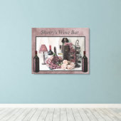 Canvas 30 x 24-inch "Sherry's" wijnstang Afdruk (Insitu (Houten vloer))
