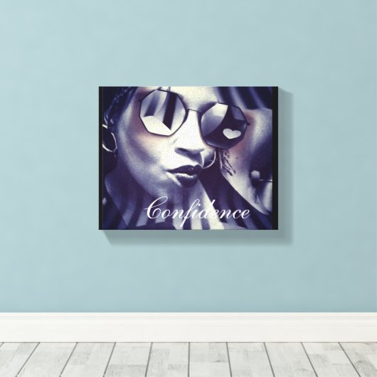 Canvas afbeelding van mooie vrouwen. (Insitu (Houten vloer))