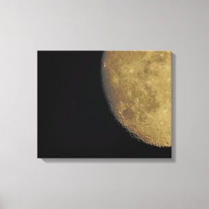 Canvas Afdrukken met close-up Moon