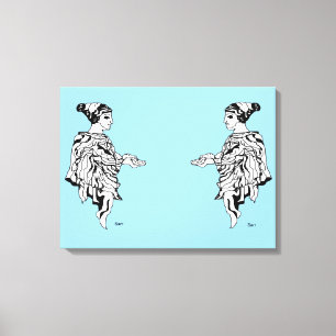 Canvas Afdrukken: oude Griekse beeldhouwkunst Afdruk