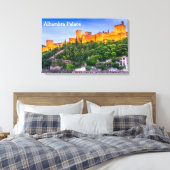 Canvas Alhambra Palace Afdruk (Insitu (Slaapkamer))