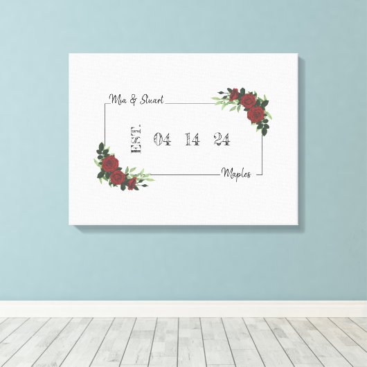 Canvas Alternative Wedding Guest Book CDM&S (Insitu (Houten vloer))