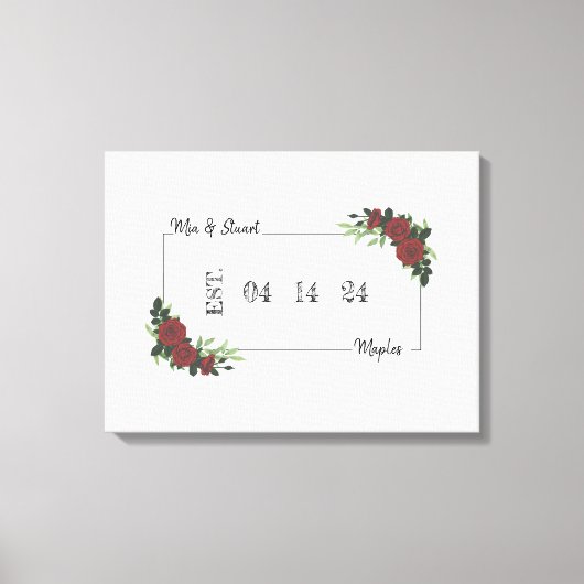 Canvas Alternative Wedding Guest Book CDM&S Afdruk (Voorkant)