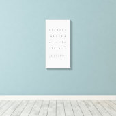 Canvas Amerikaanse gebarentaal alfabet nummers Afdruk (Insitu (Houten vloer))