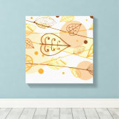 Canvas Art-Autumn Leaves (Insitu (Houten vloer))