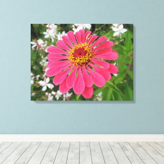 Canvas Art Bloem (Insitu (Houten vloer))