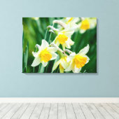 Canvas Art-Daffodils Afdruk (Insitu (Houten vloer))
