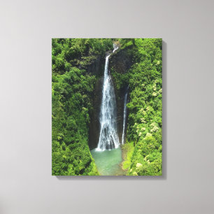 Canvas Art-Kauai waterval