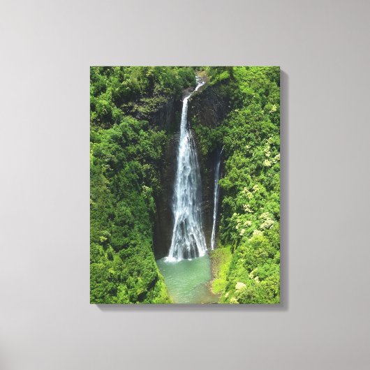 Canvas Art-Kauai waterval Afdruk (Voorkant)