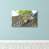 Canvas Art-Leopard Afdruk (Insitu (Houten vloer))