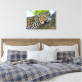 Canvas Art-Leopard Afdruk (Insitu (Slaapkamer))