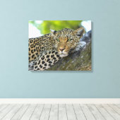 Canvas Art-Leopard Afdruk (Insitu (Houten vloer))