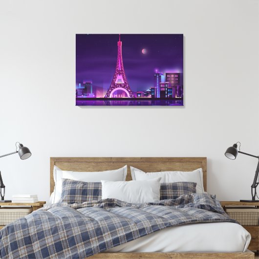 Canvas Art-Paris Night (Insitu (Slaapkamer))