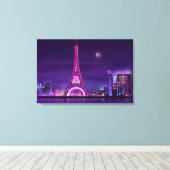 Canvas Art-Paris Night (Insitu (Houten vloer))