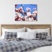 Canvas Art-Pink Magnolia (Insitu (Slaapkamer))