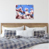 Canvas Art-Pink Magnolia Afdruk (Insitu (Slaapkamer))