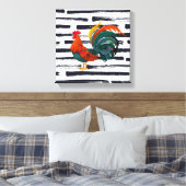 Canvas Art-Rooster Afdruk (Insitu (Slaapkamer))