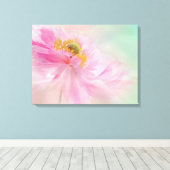 Canvas Art-roze bloem (Insitu (Houten vloer))