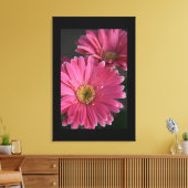 Canvas Art-roze madeliefjes (Insitu (Woonkamer))
