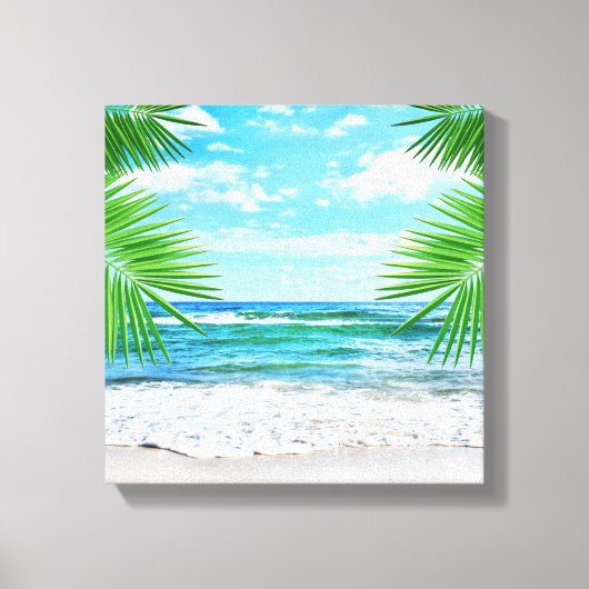 Canvas Art-tropisch strand (Voorkant)