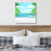 Canvas Art-tropisch strand (Insitu (Slaapkamer))
