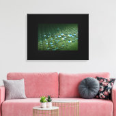 Canvas Art-Water druppeltjes (Insitu (Woonkamer))