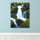 Canvas Art-Waterfall (Insitu (Houten vloer))