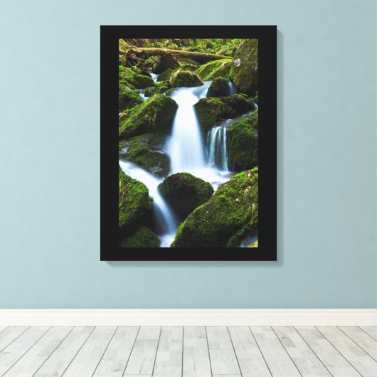 Canvas Art-Waterfall (Insitu (Houten vloer))