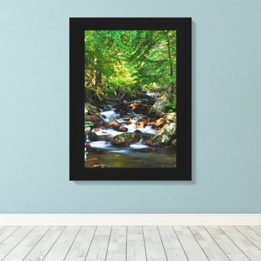 Canvas Art-Waterfall (Insitu (Houten vloer))