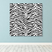 Canvas Art-Zebra Print (Insitu (Houten vloer))