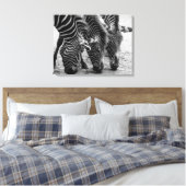 Canvas Art-Zebra's Afdruk (Insitu (Slaapkamer))