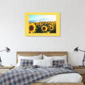 Canvas Art-Zonnebloemen (Insitu (Slaapkamer))