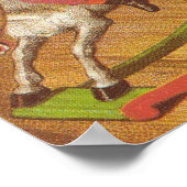 CANVAS ARTWORK - KUNST VAN 1800 UIT CHROMOLITHOGRA POSTER (Hoek)